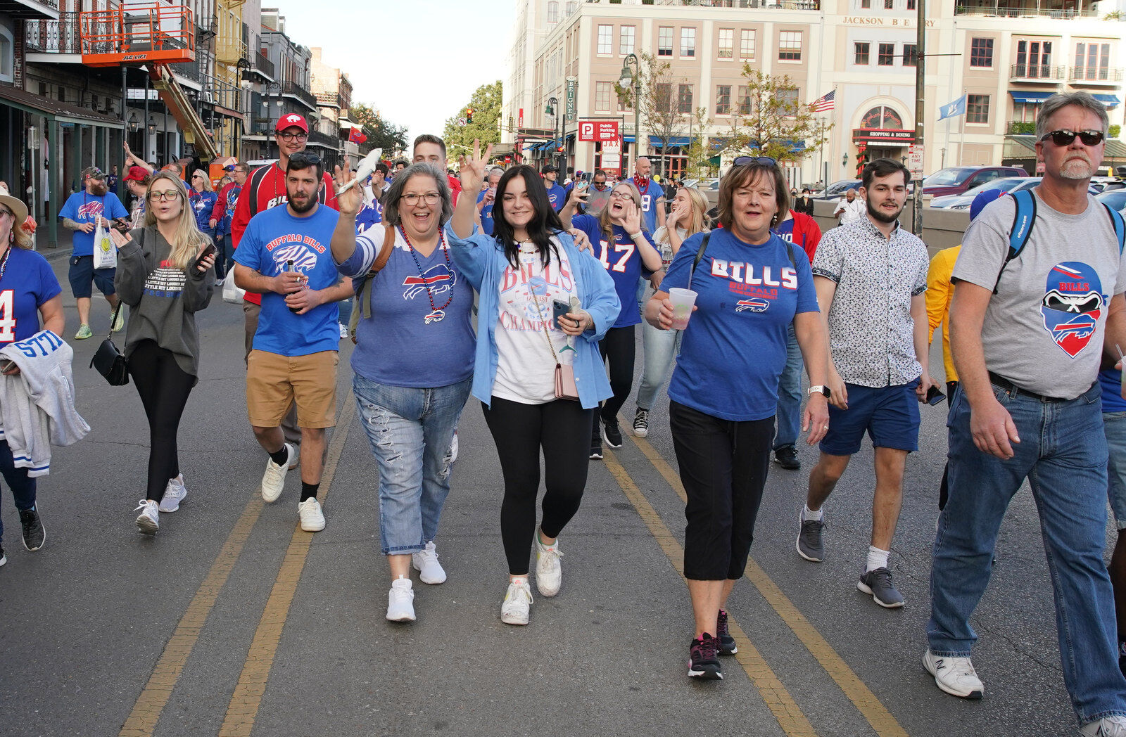 Buffalo Bills packers of NOLA Takeover Parade